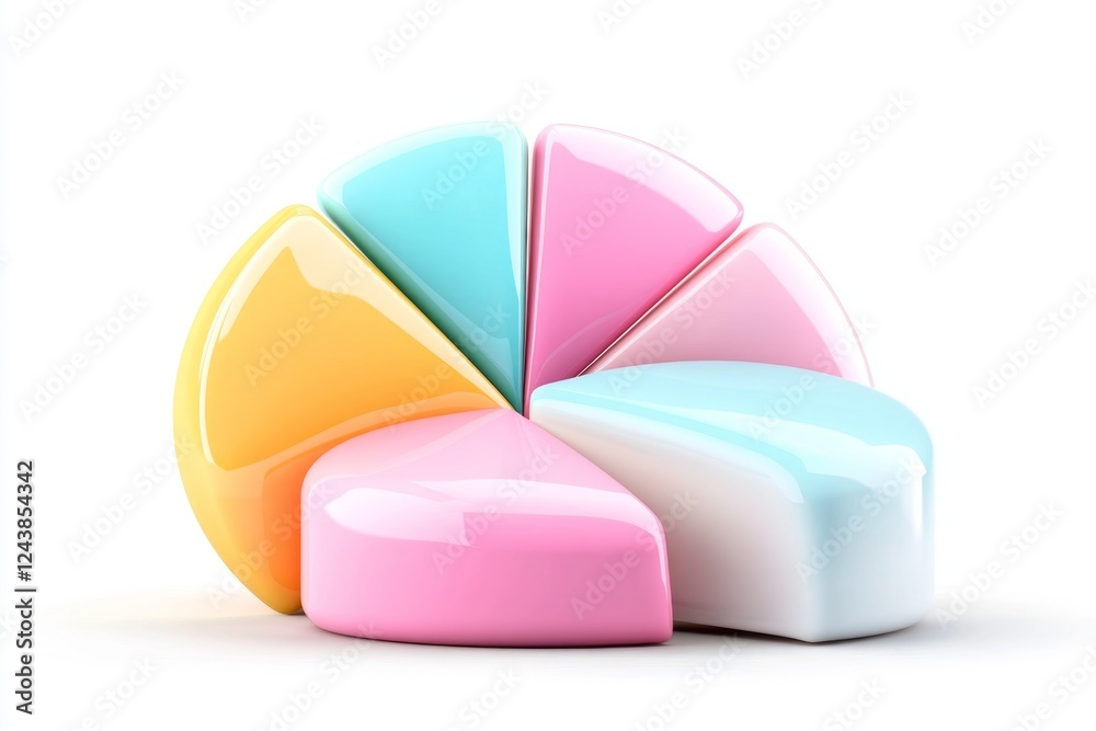 Poster A simple, flat pie chart showing distribution cost breakdown in different segments