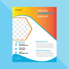 Modern creative business and marketing flyer design