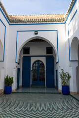 Naklejka premium Bahia Palace, palace and garden complex located in Marrakech, Morocco.