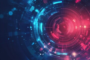 Fototapeta premium Abstract technology communication concept background