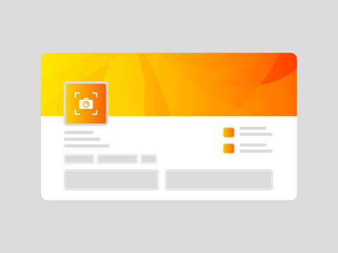 Creative and Engaging LinkedIn Page Mockup with a Visually Appealing Abstract Theme