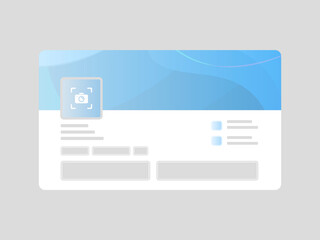 Professional Social Media LinkedIn Page Mockup with a High-Quality Abstract Background