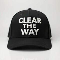 Trendy 'Clear the Way' Embroidered Cap &ndash; Stylish Streetwear Design  