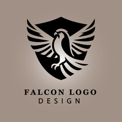 Dynamic Eagle Silhouette Logo Design with Circular Frame, Representing Strength and Freedom, Perfect for Branding and Graphic Design Projects
