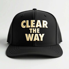 Trendy 'Clear the Way' Embroidered Cap &ndash; Stylish Streetwear Design  