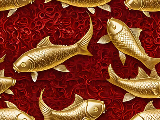seamless pattern with fish