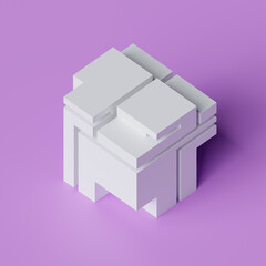 Abstract Cube Artwork