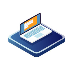 Computer logo vector graphic