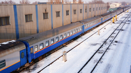 train on the railway