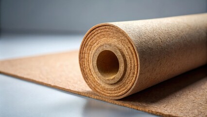 Rolled Cork Sheet Material Sustainable and Versatile Surface Covering for Interior Design Projects