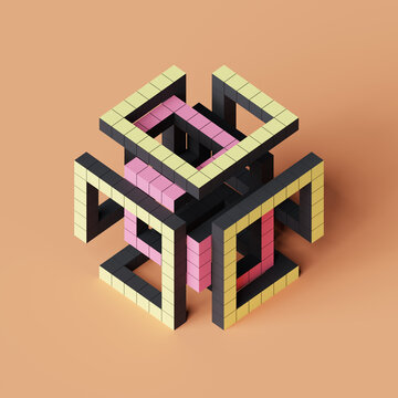 Abstract Cube Artwork