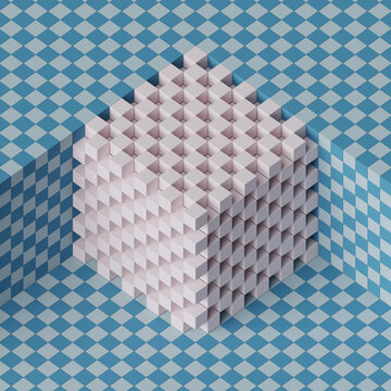 Abstract Cube Artwork
