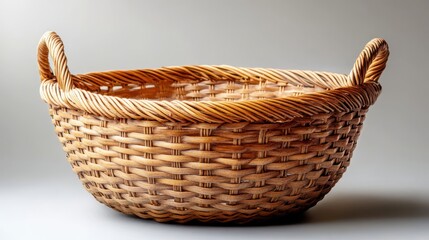 Obraz premium wicker basket isolated on transparent background