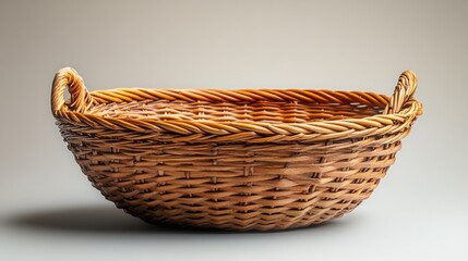 Fototapeta premium wicker basket isolated on transparent background