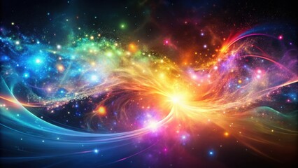 Fototapeta premium Cosmic Nebula A Symphony of Light and Color in the Infinite Universe