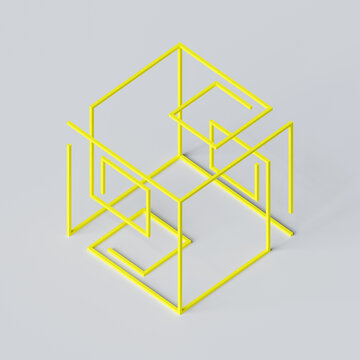 Abstract Cube Artwork