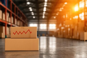 logistics and supply chain warehousing integration. Interactive logistics dashboard displaying real-time performance metrics for integrated warehousing and shipping workflows