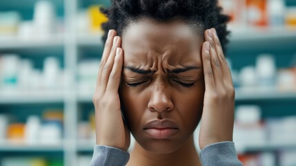 Frustrated People Struggling with Headaches and Sore Throats. Generative ai