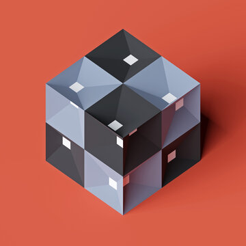 Abstract Cube Artwork