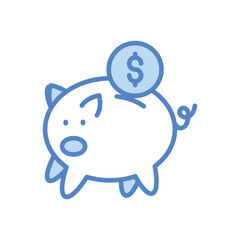 Piggybank vector icon