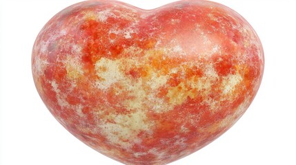 Obraz premium 3d red heart white frame object valentines day