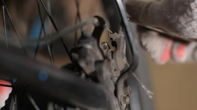 Repair and adjustment of bicycle brakes.