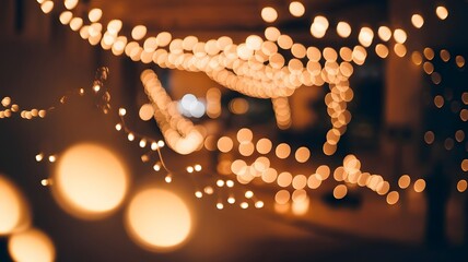 Orange blue white light defocused abstract background