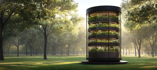 Futuristic Woodland Vitality Gauge