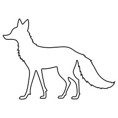 Fox Outline | Fox Drawing | Fox Illustration