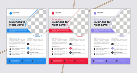 Creative Corporate & Business Flyer Brochure Template Design,  Modern Abstract Business Flyer Template And Editable Vector Template Design