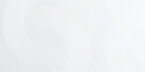 Abstract white glowing geometric lines on gray vector design art