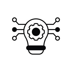 Circular Innovation icon vector stock illustration