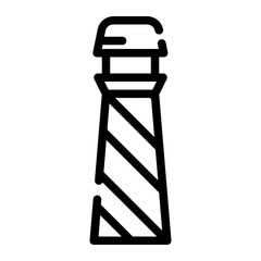 lighthouse cut line icon