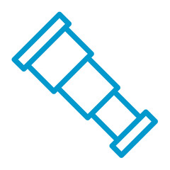 single binoculars color icon