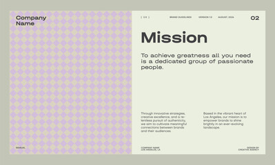 Brand identity guideline template to create visual identity of your company.