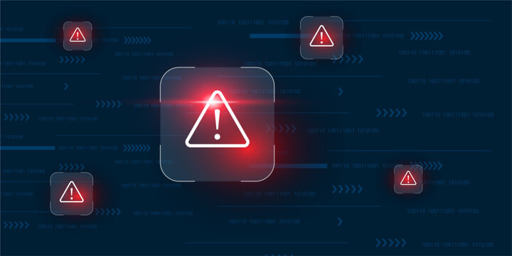 alert scam fraud  protection, cyber concept