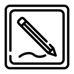 Obraz premium sketch cut line icon