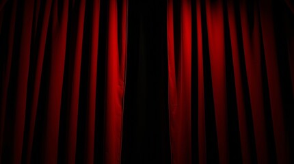 red theater curtain