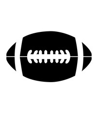 Football clip art design on plain white transparent isolated background for card, shirt, hoodie, sweatshirt, apparel, card, tag, mug, icon, poster or badge, tailgates and touchdowns