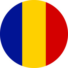 Fototapeta premium Romania flag illustrator national of vector