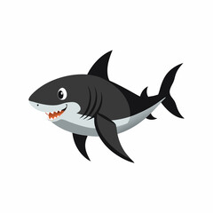 Obraz premium Smiling Shark Illustration