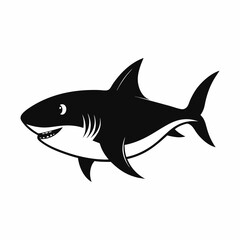Obraz premium Smiling Shark Illustration