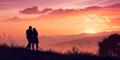 Fototapeta premium Sunset Romance