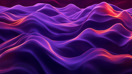 Obraz premium Deep violet flames forming soft waves of light