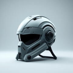 Fototapeta premium Helmet with a fast mount system, high-cut design, and extensive armor protection, law enforcement equipment, composite materials
