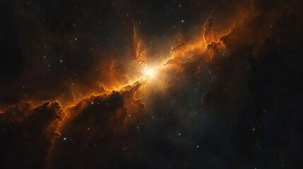 Fototapeta premium Breathtaking Cosmic Nebula Displaying Vibrant Colors and Intricate Patterns in the Depths of Space Evoking a Sense of Wonder and Awe at the Beauty of the Universe and Its Mysteries