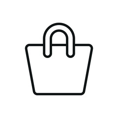 Bag clothing icon is a simple vector illustration of a shopping or tote bag, perfect for representing fashion