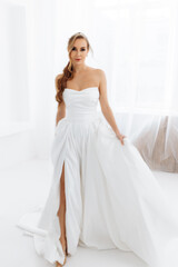 Fototapeta premium Modern trendy bride. Wedding 2025. Dress and stylish clothes