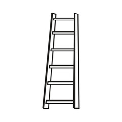 Ladder vector icon image, isolate, illustration in white background. 