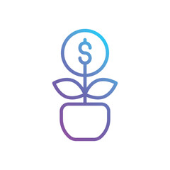 Growth vector icon